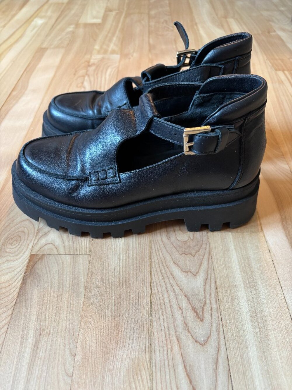 Rita Row Valance leather shoes - black